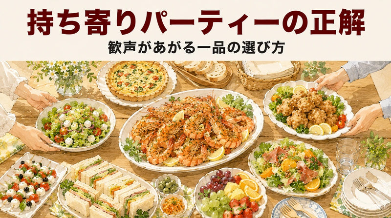 持ち寄りパーティーの正解|歓声があがる一品と失敗しない選び方
