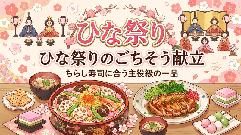 ひな祭りのごちそう献立|ちらし寿司に合う主役級の一品