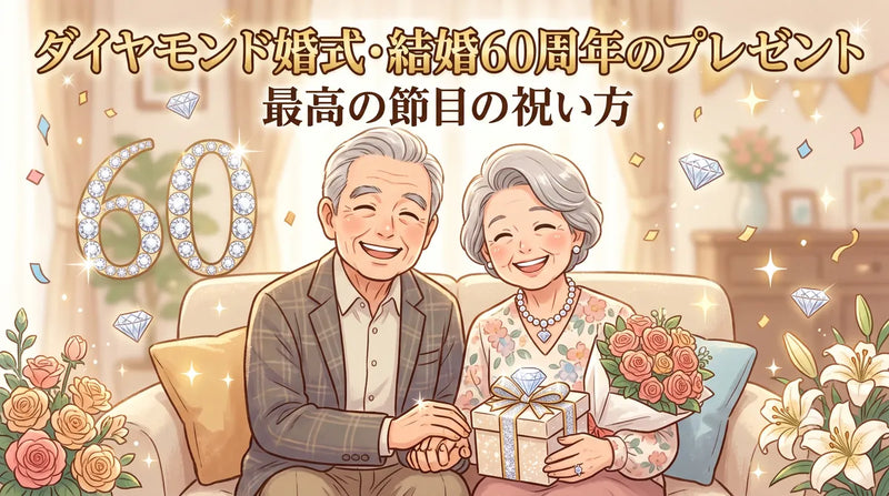 ダイヤモンド婚式・結婚60周年のプレゼント|最高の節目の祝い方