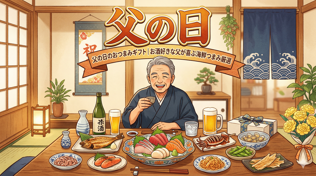 【2026父の日】お酒好きな父が喜ぶ海鮮おつまみギフト｜ビール・日本酒・ワインに合う"消えもの"厳選