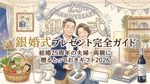 銀婚式プレゼント完全ガイド｜結婚25周年の夫婦・両親に贈るとっておきギフト2026