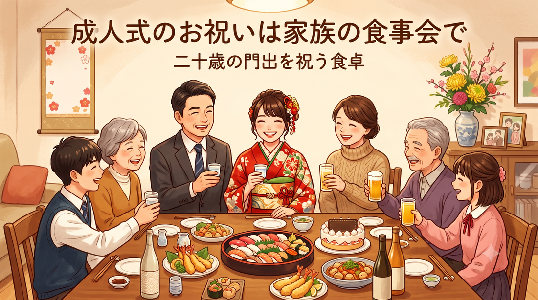 成人式のお祝いは家族の食事会で｜二十歳の門出を祝う食卓
