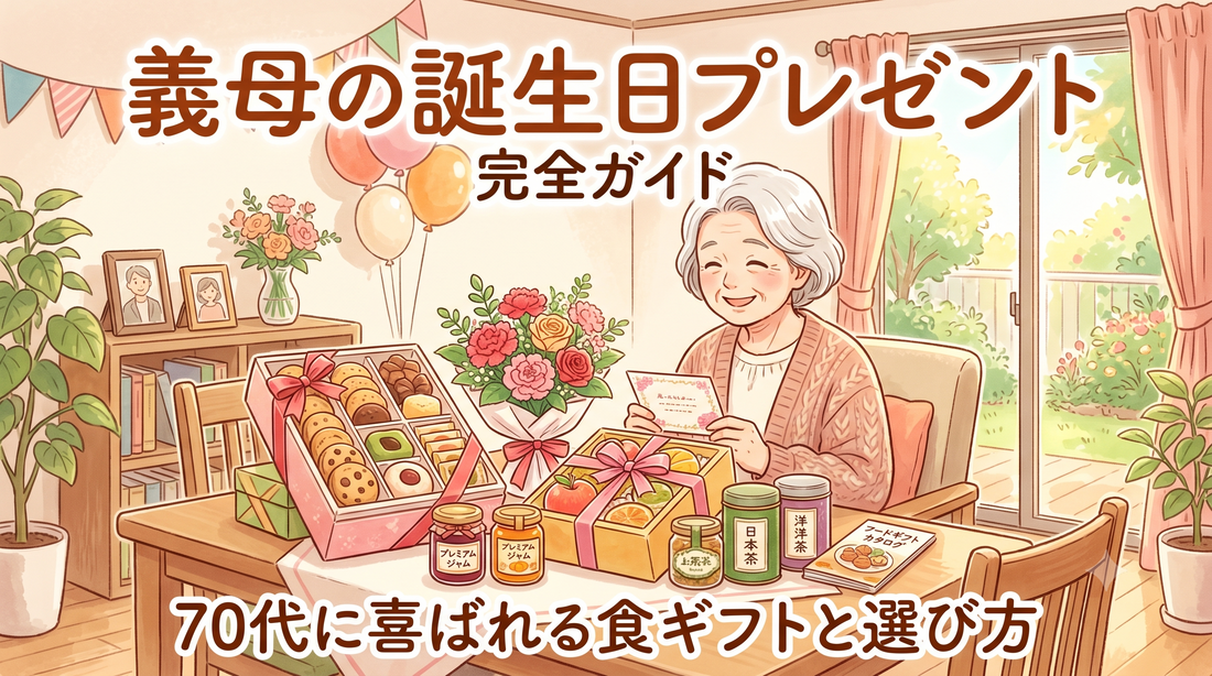 義母（お義母さん・義理の母）の誕生日プレゼント完全ガイド｜70代に喜ばれる食ギフトと選び方