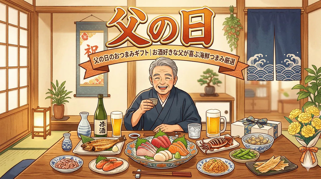 【2026父の日】お酒好きな父が喜ぶ海鮮おつまみギフト｜ビール・日本酒・ワインに合う"消えもの"厳選