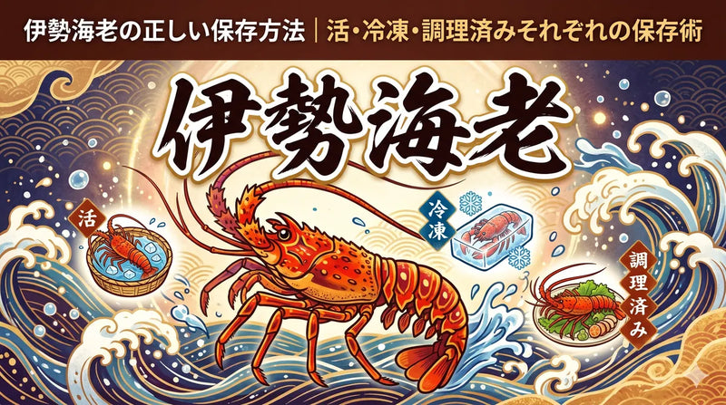 伊勢海老の正しい保存方法|活・冷凍・調理済みそれぞれの保存術