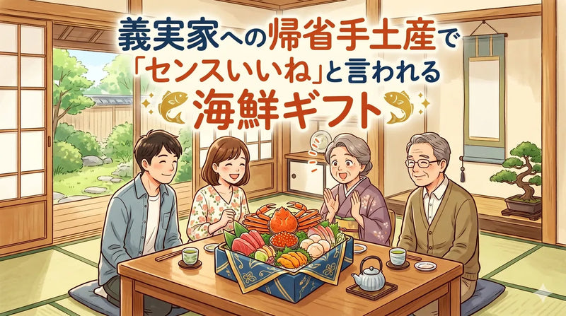 義実家への帰省手土産で「センスいいね」と言われる海鮮ギフト｜失敗例と正解