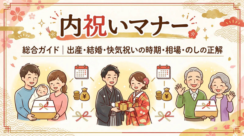 内祝いマナー総合ガイド｜出産・結婚・快気祝いの時期・相場・のしの正解