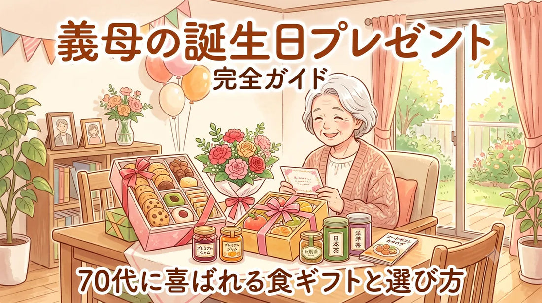 義母（お義母さん・義理の母）の誕生日プレゼント完全ガイド｜70代に喜ばれる食ギフトと選び方