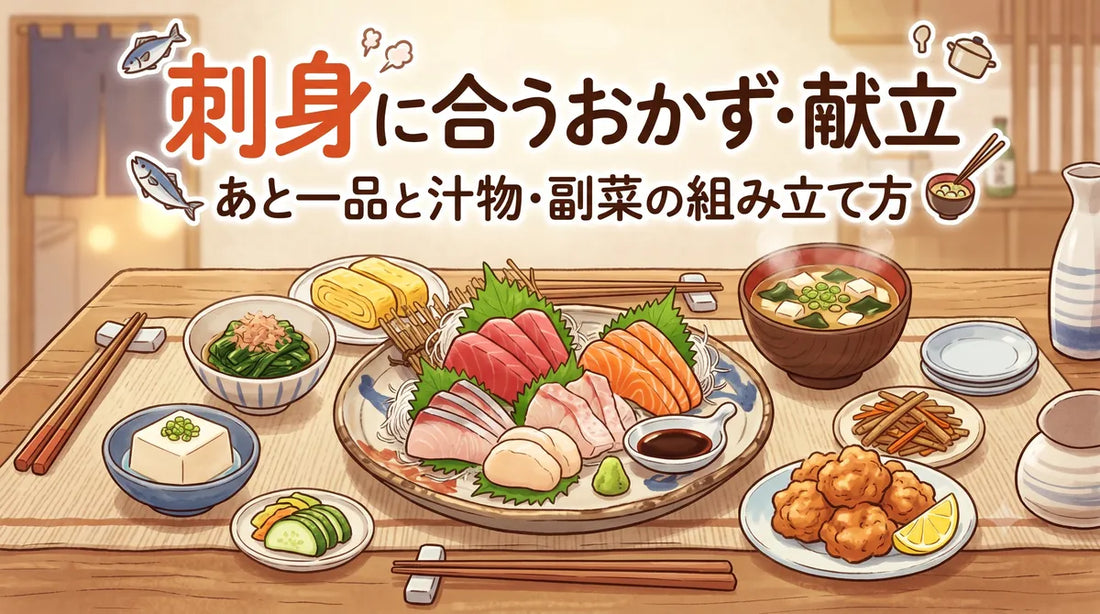 刺身に合うおかず・献立｜あと一品と汁物・副菜の組み立て方