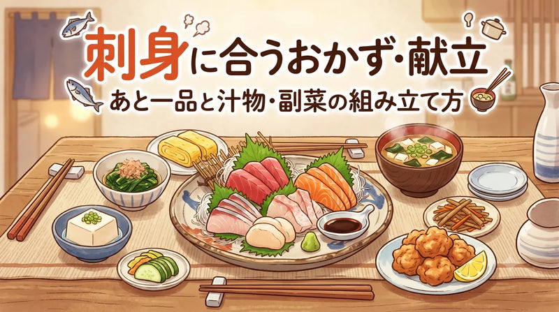 刺身に合うおかず・献立｜あと一品と汁物・副菜の組み立て方