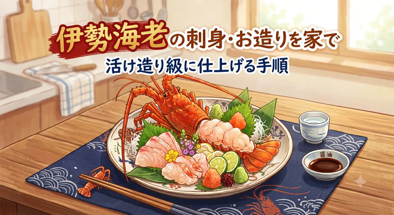 伊勢海老（イセエビ）の刺身・お造りを家で｜活け造り級に仕上げる手順