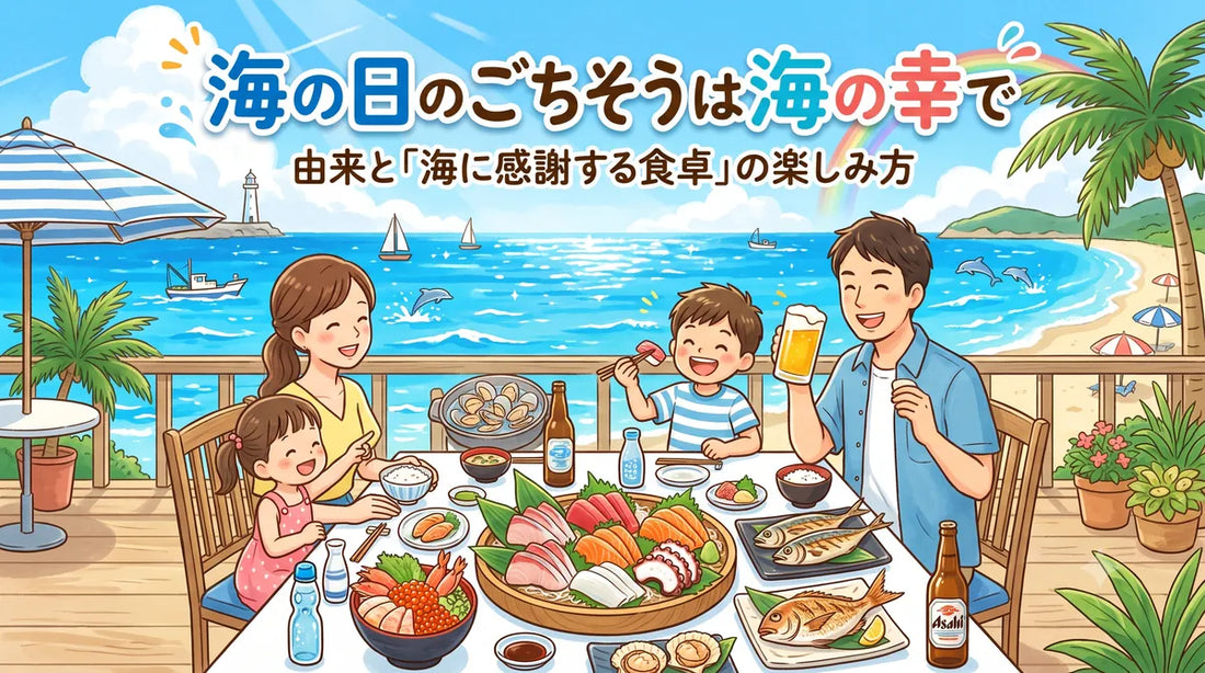 海の日のごちそうは海の幸で｜由来と「海に感謝する食卓」の楽しみ方