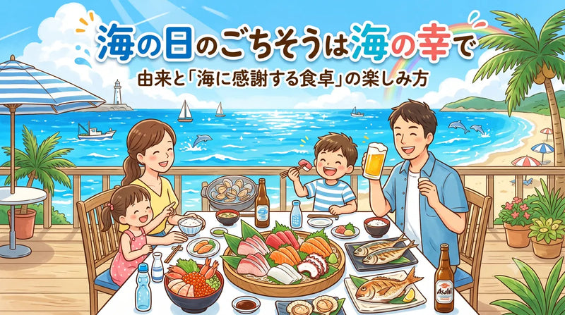海の日のごちそうは海の幸で｜由来と「海に感謝する食卓」の楽しみ方