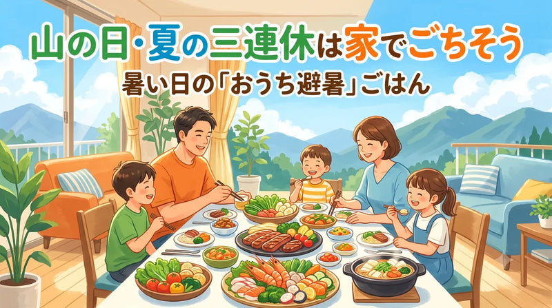 山の日・夏の三連休は家でごちそう｜暑い日の「おうち避暑」ごはん